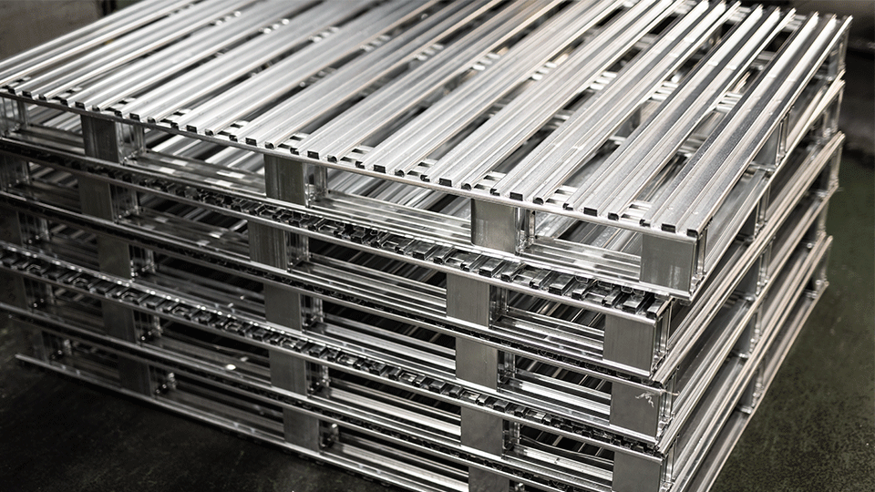 Steel and iron pallets and sheets